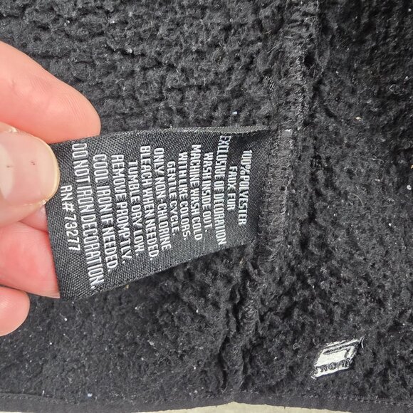 Fila Sport Womens Full-Zip Sherpa Jacket Black Size M Soft Polyester Cozy Casual - Picture 6 of 10